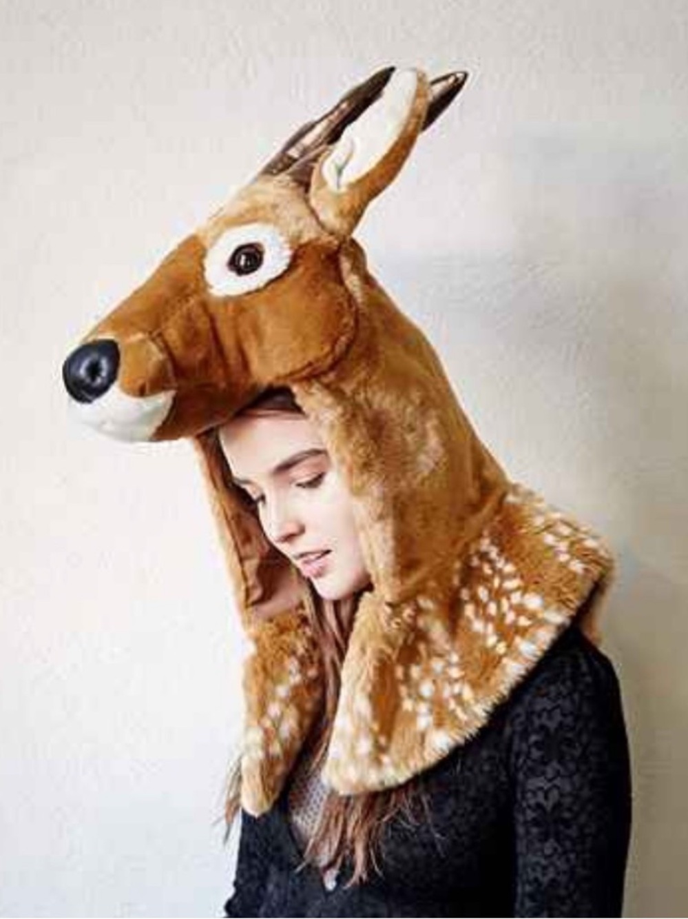 URBAN OUTFITTERS Faux Fur Deer Head Hat